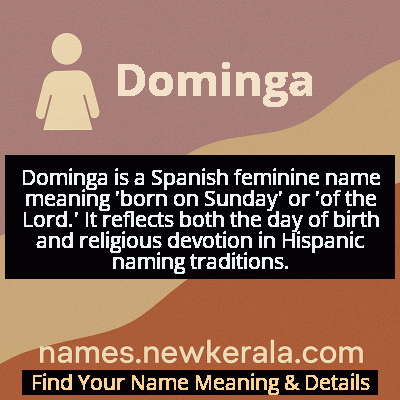 Dominga Name Meaning and Origin