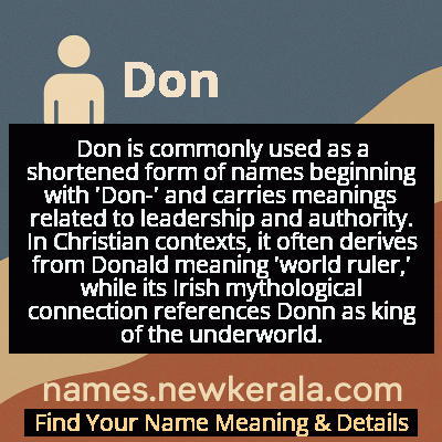 Don Name Meaning and Origin
