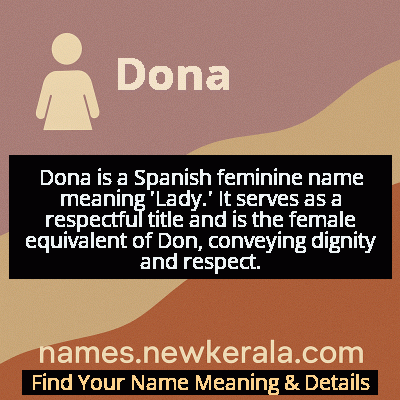 Dona Name Meaning and Origin
