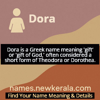 Dora Name Meaning and Origin