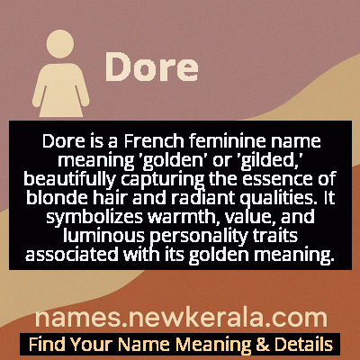 Dore Name Meaning and Origin