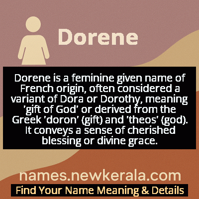 Dorene Name Meaning and Origin