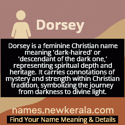 Dorsey Name Meaning and Origin