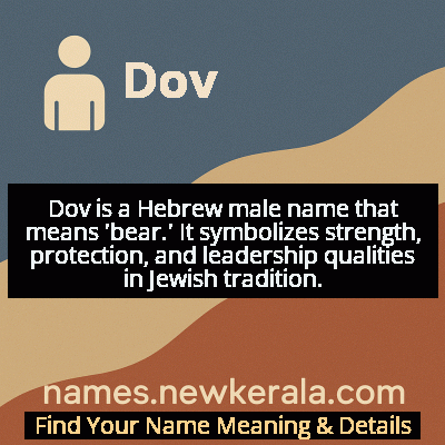 Dov Name Meaning and Origin