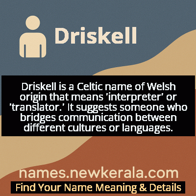 Driskell Name Meaning and Origin