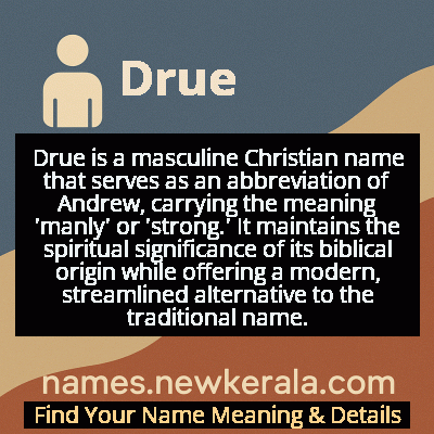 Drue Name Meaning and Origin