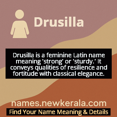 Drusilla Name Meaning and Origin