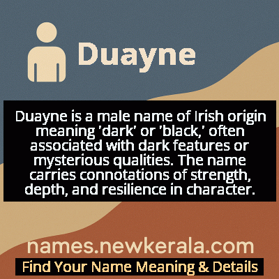 Duayne Name Meaning and Origin