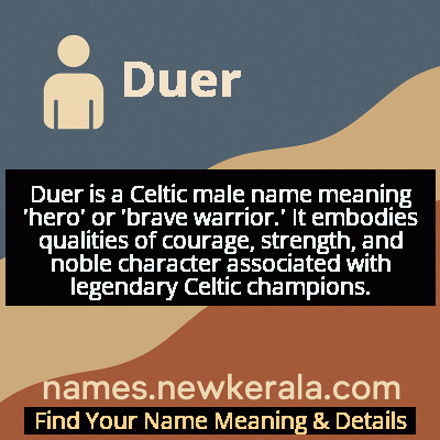 Duer Name Meaning and Origin
