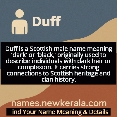 Duff Name Meaning and Origin