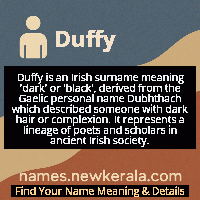 Duffy Name Meaning and Origin