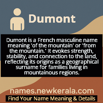 Dumont Name Meaning and Origin