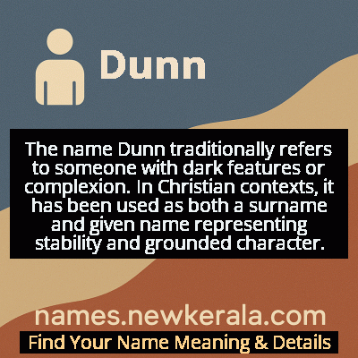 Dunn Name Meaning and Origin