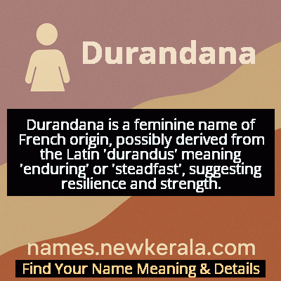 Durandana Name Meaning and Origin