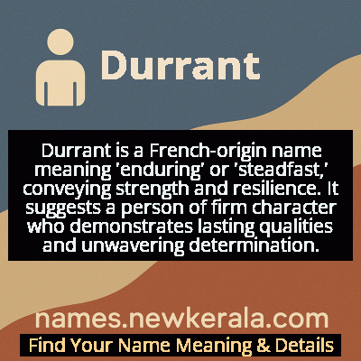 Durrant Name Meaning and Origin
