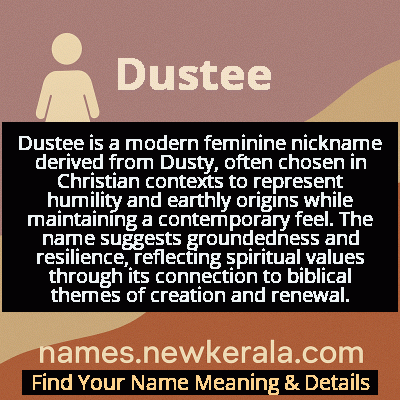 Dustee Name Meaning and Origin
