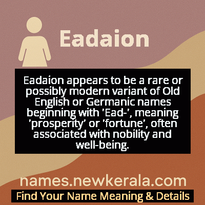 Eadaion Name Meaning and Origin