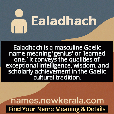 Ealadhach Name Meaning and Origin