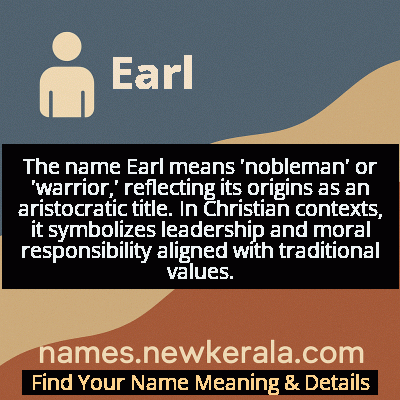Earl Name Meaning and Origin