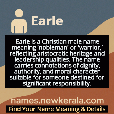 Earle Name Meaning and Origin