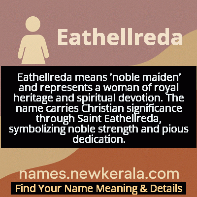 Eathellreda Name Meaning and Origin