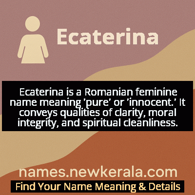 Ecaterina Name Meaning and Origin