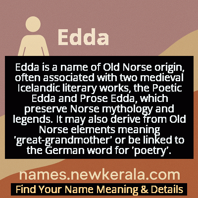 Edda Name Meaning and Origin