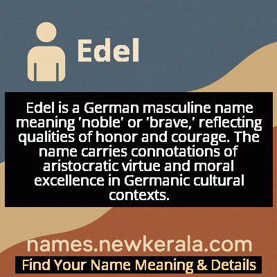 Edel Name Meaning and Origin