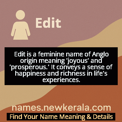 Edit Name Meaning and Origin