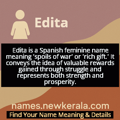 Edita Name Meaning and Origin