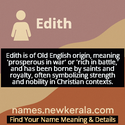 Edith Name Meaning and Origin