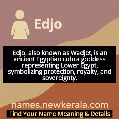 Edjo Name Meaning and Origin