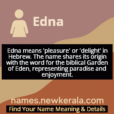 Edna Name Meaning and Origin