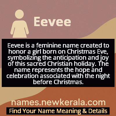 Eevee Name Meaning and Origin