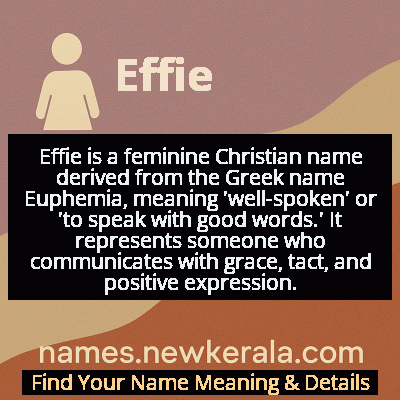 Effie Name Meaning and Origin