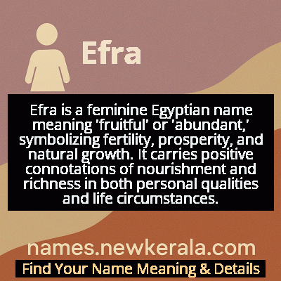 Efra Name Meaning and Origin