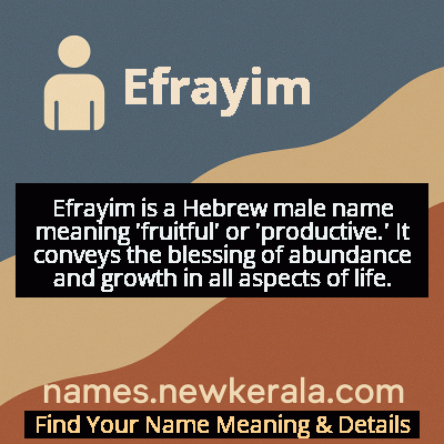 Efrayim Name Meaning and Origin