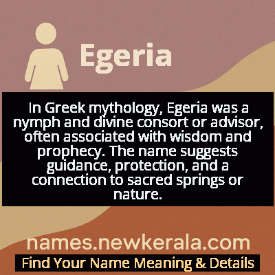 Egeria Name Meaning and Origin