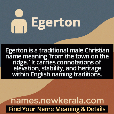 Egerton Name Meaning and Origin