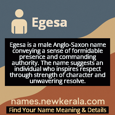 Egesa Name Meaning and Origin