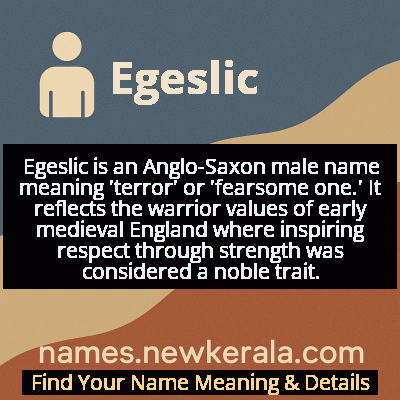 Egeslic Name Meaning and Origin