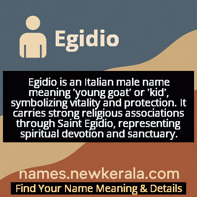 Egidio Name Meaning and Origin