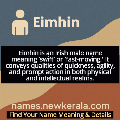 Eimhin Name Meaning and Origin