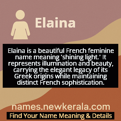 Elaina Name Meaning and Origin