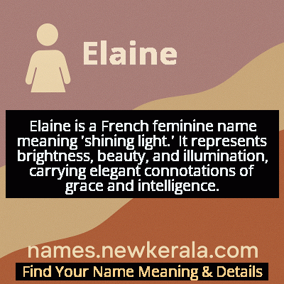 Elaine Name Meaning and Origin