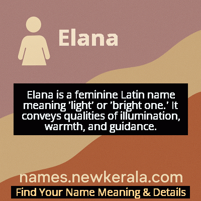 Elana Name Meaning and Origin