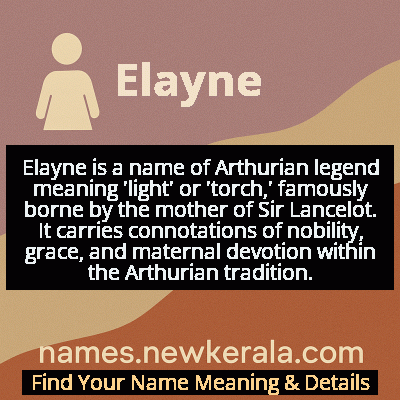 Elayne Name Meaning and Origin
