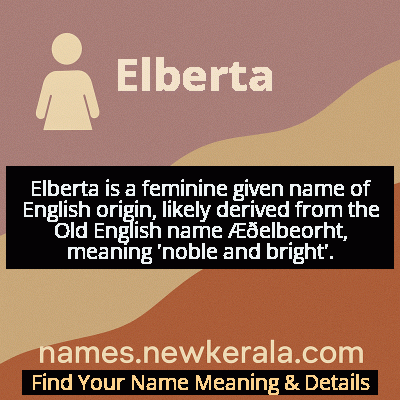 Elberta Name Meaning and Origin