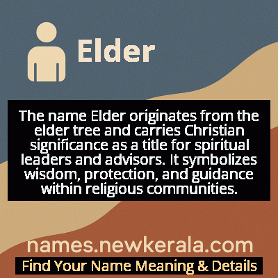 Elder Name Meaning and Origin