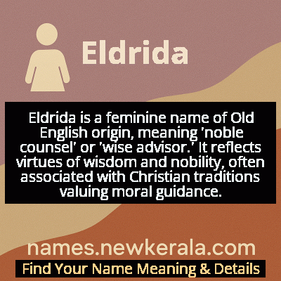 Eldrida Name Meaning and Origin